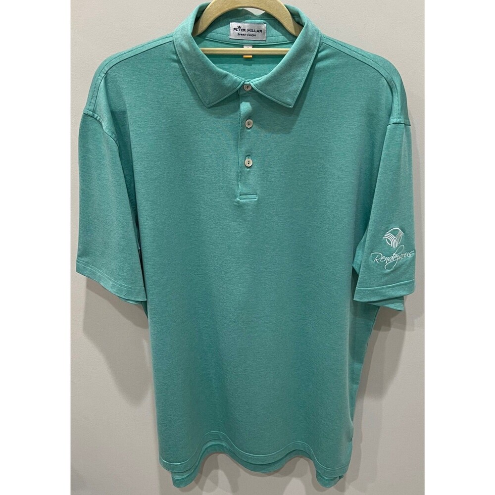 THE VINTAGE CLUB - PETER MILLAR SUMMER COMFORT Golf Shirt - Men's Size Large